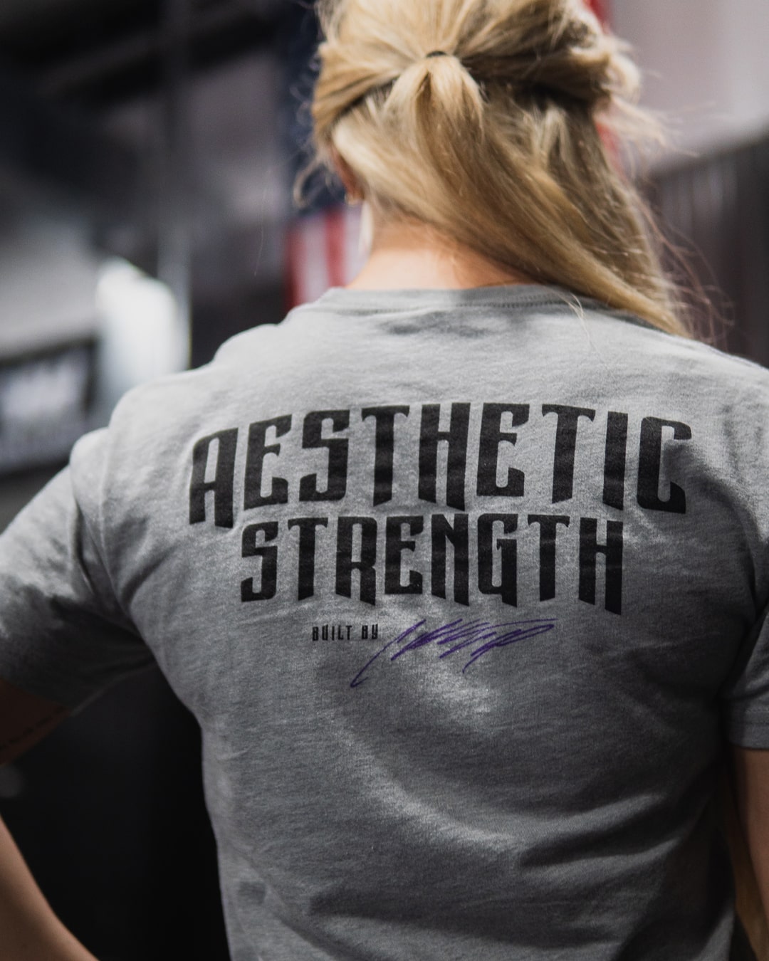 Grey Aesthetic Strength Tee